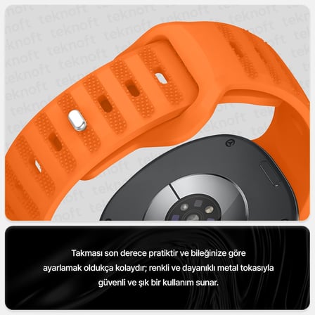 Samsung Galaxy Watch 9/8 (40mm/44mm) ve Watch 8 Classic (46mm) ile Uyumlu Konforlu ve Yumuşak Rugged Silikon Kordon