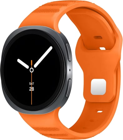 Samsung Galaxy Watch 9/8 (40mm/44mm) ve Watch 8 Classic (46mm) ile Uyumlu Konforlu ve Yumuşak Rugged Silikon Kordon