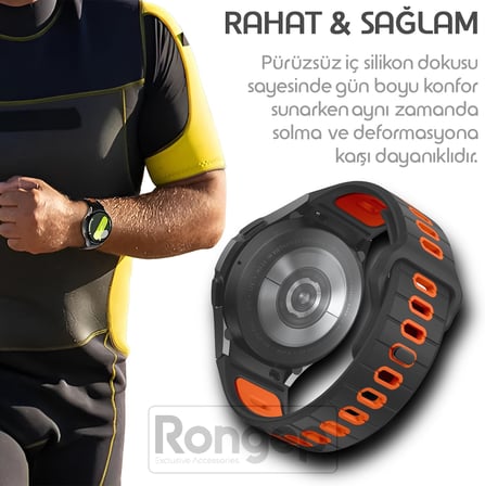 Samsung ile Uyumlu Çift Renkli Pin-and-Tuck 20mm Kordon Galaxy Watch 7/6/5/4 Serisi için Galaxy Watch 7 Kordon (40mm/44mm) Watch 6/4 Classic (47/43/42mm) Watch 5 Pro Uyumlu
