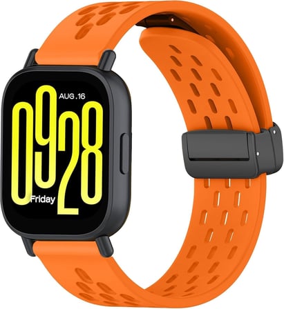 Xiaomi ile Uyumlu Air Loop Kordon Redmi Watch 5 Active/Lite/Watch S4/Watch 2/2Pro/S3/S1/S1Pro için Manyetik Kilit Tokalı Nefes Alan Delikli Doku Redmi Watch 5 Active/Lite Kordonu