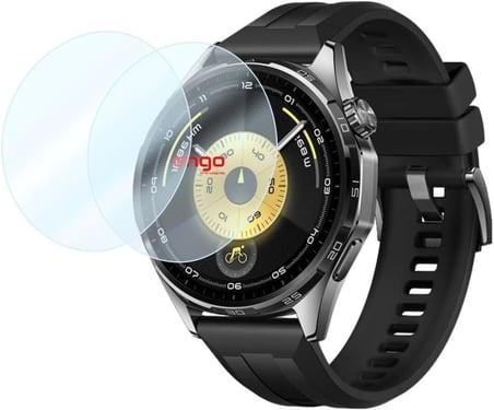 Huawei Watch Gt 6 46mm İle Uyumlu Ekran Koruyucu Çizilmeye Dayanıklı Akıllı Saat Koruması, 9H Temperli Kırılmaz Esnek Nano Cam, Hd Şeffaf 2 Adet