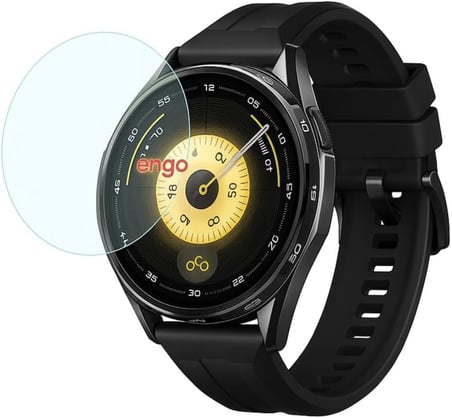 Huawei Watch Gt 6 46mm İle Uyumlu Ekran Koruyucu Çizilmeye Dayanıklı Akıllı Saat Koruması, 9H Temperli Kırılmaz Esnek Nano Cam, Hd Şeffaf 2 Adet