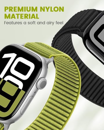 Naylon Sport Loop Band Apple Watch Bileklik 46 mm 45 mm 44 mm 42 mm 41 mm 40 mm 38 mm, Trail Loop Spor Bileklik iWatch Seri 11 10 9 8 7 6 5 4 3 2 1 SE Kadın Erkek için