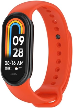 Xiaomi Mi Band 8 Mi Band 9 Mi Band 10 ile Uyumlu Silikon Kordon Kayış Metal Pimli