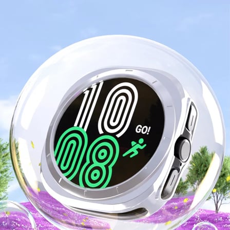 Samsung Galaxy Watch Ultra ile uyumlu Silikon Kasa Ekran Koruyucu Önü Açık Çerceve PC Kasa Koruma Silikon Çerçeve (Siyah, Galaxy Watch Ultra)