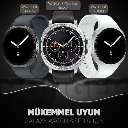Samsung ile Uyumlu Hasırlı Kumaş Kordon Galaxy Watch 8 44mm/40mm/Classic 46mm için Terletmeyen Nefes Alabilen Bileğe Göre Ayarlanabilen Yumuşak ve Konforlu Galaxy Watch 8 Kordonu