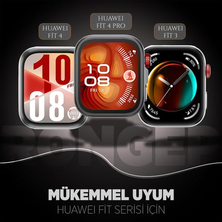 Huawei Watch Fit 4/4 Pro/Fit 3 ile Uyumlu Mountain Loop Kordon 1. Sınıf Dokuma Kumaş Metalik Bağlantılı Fıt 4 Kayış Premium Yumuşaklıkta Terletmeyen Yedek Fit 4 Pro Kordon