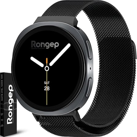 Samsung ile Uyumlu [2025] Metal Hasır Kordon Galaxy Watch 8 44mm/40mm/Classic 46mm için Manyetik Tasarımlı Galaxy Watch 8 Kordonu Paslanma Yapmayan Metal Kordon