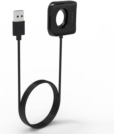 Oppo Watch 46mm ile uyumlu USB Akıllı Saat Şarj Kablosu Akıllı Saat Manyetik Özelliği bulunan Oppo Watch 46mm ile uyumlu Siyah Şarj Cihazı