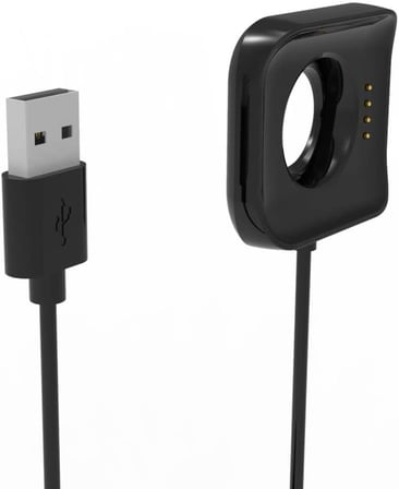 Oppo Watch 46mm ile uyumlu USB Akıllı Saat Şarj Kablosu Akıllı Saat Manyetik Özelliği bulunan Oppo Watch 46mm ile uyumlu Siyah Şarj Cihazı