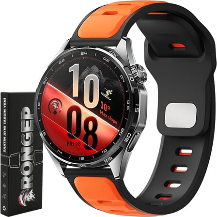Huawei ile Uyumlu Dynamic Loop 22mm Kordon GT6/GT6 Pro/GT5/GT5 Pro/GT4/GT3/GT3 Pro/GT2/GT2 Pro 46mm için Pin-and-Tuck Toka GT6 Pro Kordonu Yumuşak Doku Çift Renk GT6 Kordon
