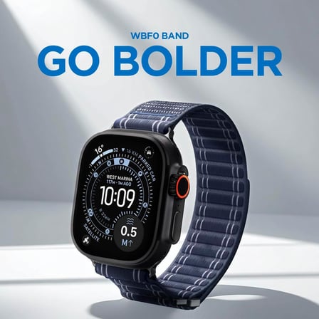 Apple Watch 49/46/45mm Ultra 3/2/1 / Seri 11/10/9/8/7 ile Uyumlu Kordon Kayış Band WBF0 Navy - AMP10143