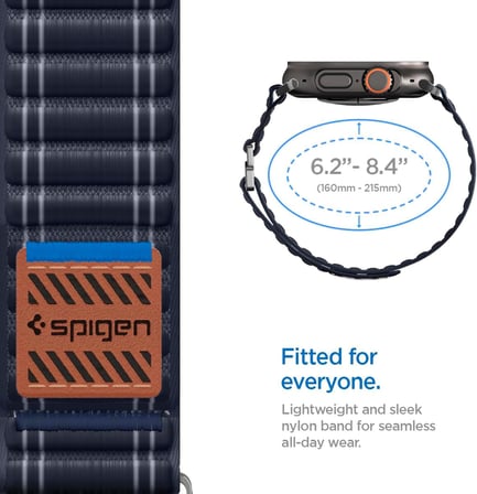 Apple Watch 49/46mm Ultra 4/3/2/1 / Seri 12/11/10 ile Uyumlu Kordon Kayış Band WBF0 Navy - AMP10143