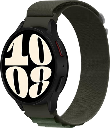 Samsung Galaxy Watch 7/6/5/4/FE Serisi (40mm/44mm) Watch 6/4 Classic (47mm/43mm/42mm) Samsung Watch 5 Pro 45mm İçin Hafif ve Yumuşak 20mm Kavisli Alpine Loop Kumaş Kordon