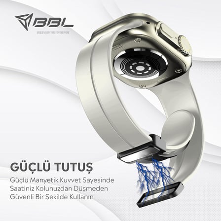Apple Watch Series SE/11/10/9/8/7/6/5/4/3 ile Uyumlu Silikon Kordon (BBL84)