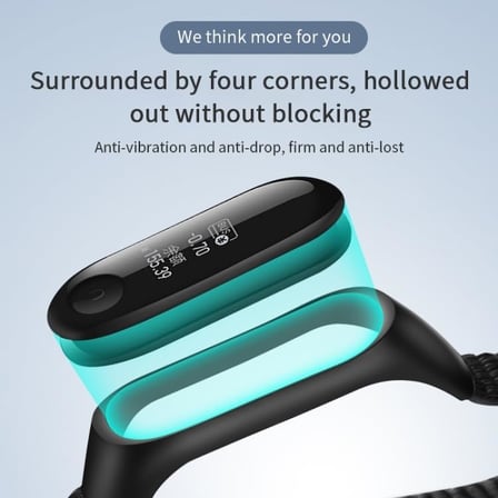Xiaomi Mi Band 7/6/5/4 ile Uyumlu Hasır Örme Kordon Terletmeyen Nefes Alabilen Kumaş Hafif Yapı Cildi Tahriş Etmeyen Cırt Cırt Tasarım Yumuşak ve Rahat Mi Band 7 Kordonu