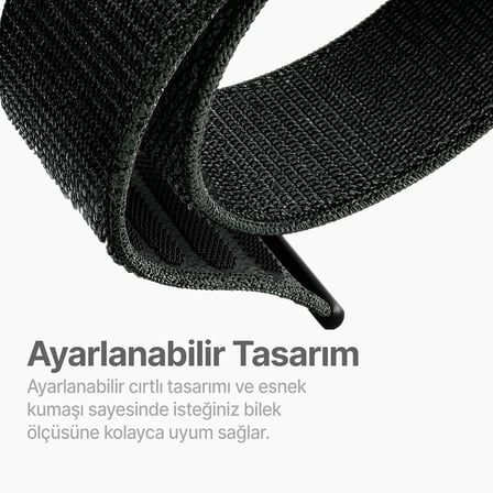 Samsung Galaxy Watch 7/6/5/4/FE Serisi (40mm/44mm), Watch 6/4 Classic (47mm/43mm/42mm) ve Samsung Watch 5 Pro (45mm) için Yumuşak ve Konforlu Hasır 20mm Naylon Kordon