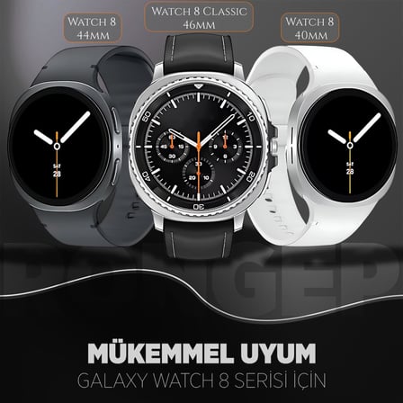 Samsung ile Uyumlu [2025] Fabric Loop Kordon Galaxy Watch 8 44mm/40mm/Classic 46mm için Hasırlı Kumaş Galaxy Watch 8 Kordon Terletmeyen Konforlu Tasarım Watch 8 Classic Kordonu