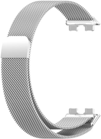 Huawei Band 10-9-8 ile Uyumlu Milano Loop Kordon Manyetik Tasarımlı Paslanma Yapmayan Huawei Band 10 Kayışı Aşınmaya Dayanıklı Bileğe Göre Ayarlanabilen Huawei Band 10 Metal Kordon