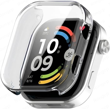 [Soft-Case] Xiaomi Redmi Watch 6 ile Uyumlu 360° Kasa Koruyucu Kılıfı Yumuşak TPU Malzeme Dokunmatiği ve Netliği Etkilemeyen Darbelere Karşı Redmi Watch 6 Ekran Koruyuculu Kılıf (Şeffaf)