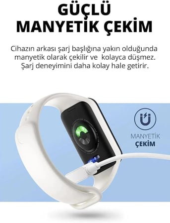 Xiaomi Mi Band 10 ile Uyumlu Şarj Cihazı Aleti Kablosu Hızlı