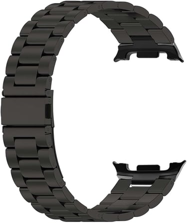 Samsung Galaxy Watch 8 40mm Metal Stainless Steel için Kordon Siyah [Galaxy Watch 8 40mm ile Uyumlu Kordon - Siyah]