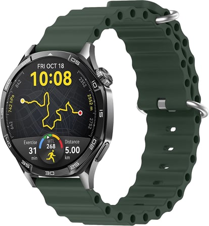 22mm ile Uyumlu Saatler için Ocean Loop 46mm Silikon Kordon HUAWEI Watch (GT7 Pro/GT7/GT6 Pro/GT6/GT5 Pro/GT5/GT4/Watch 4 Pro/GT3/GT3 Pro/GT2/GT2 Pro)