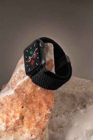 Manyetik Örgü Apple Watch ile Uyumlu Kordon, Ayarlanabilir Esnek Dokuma Tasarım, Series 10/11 42mm-41mm-40mm-38mm & 46mm-45mm-44mm