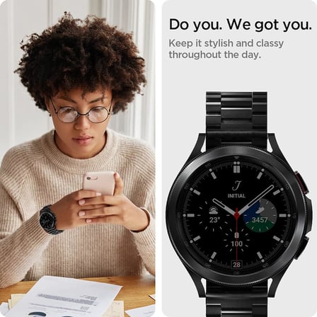 Samsung Galaxy Watch Active 2 / Galaxy Watch 3 (41mm) / Huawei Watch GT 2 Kayış (20mm) Modern Fit Band Black - 600WB24980