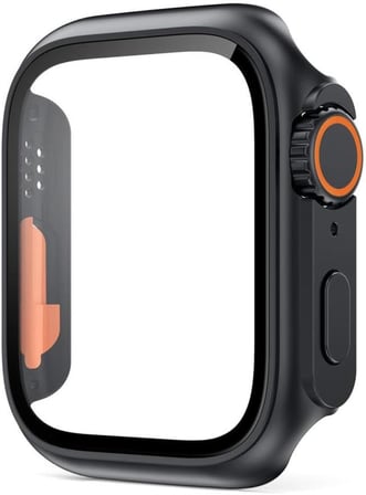 Apple ile uyumlu Watch 44mm Watch Ultra Görünümlü Kasa Dönüştürücü Ekran Koruyucu 25