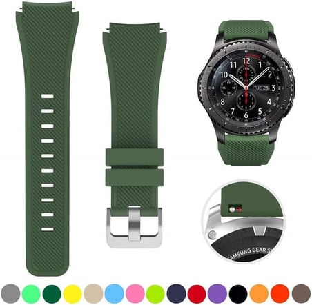 Huawei Watch Gt3 Pro ile uyumlu 46 mm Classic Frontier Kayış Kordon, Siyah
