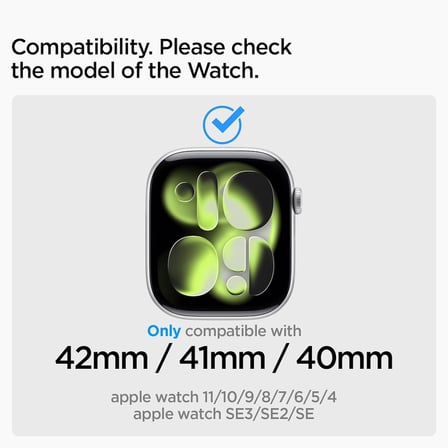Apple Watch 42mm Seri 11/10 ile Uyumlu Kordon Kayış Band WBM4 Silver - AMP10498