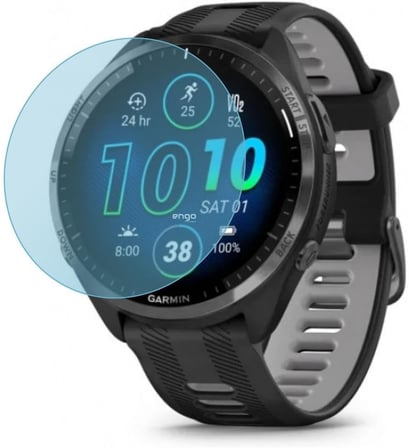 Garmin Forerunner 965 İle Uyumlu Ekran Koruyucu Çizilmeye Dayanıklı Akıllı Saat Koruması, 9H Temperli Kırılmaz Esnek Nano Cam, Hd Şeffaf 2 Adet
