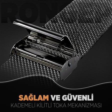 Huawei ile Uyumlu 22mm Milano Loop Kordon GT6/GT6 Pro/GT5/GT5 Pro/GT4/GT3/GT3 Pro/GT2/GT2 Pro 46mm için Nefes Alan GT6 Pro Terletmeyen Hafif Yapılı Paslanmaz Metal GT6 Kordon (Siyah)
