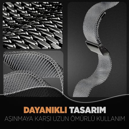 Huawei ile Uyumlu 22mm Milano Loop Kordon GT6/GT6 Pro/GT5/GT5 Pro/GT4/GT3/GT3 Pro/GT2/GT2 Pro 46mm için Nefes Alan GT6 Pro Terletmeyen Hafif Yapılı Paslanmaz Metal GT6 Kordon (Siyah)