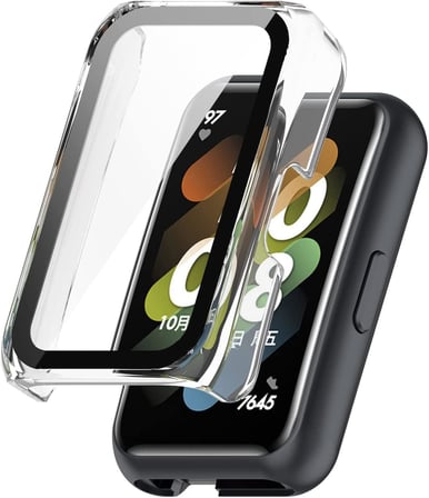 Xiaomi Mi Band 7 Pro ile Uyumlu Sert PC Kasa Koruma Mi Band 7 Pro ile Uyumlu Gard Çerçeve Şeffaf