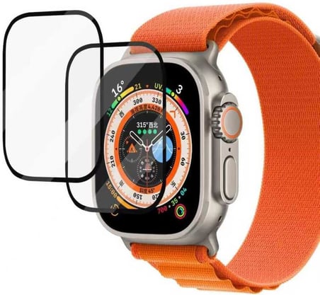 Apple ile uyumlu Watch Ultra 1/2/3 49mm Cam Full Ekran Saat Koruyucu