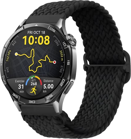 22mm ile Uyumlu Saatler için Solo Loop 46mm Yumuşak Kumaş Kordon HUAWEI Watch (GT6 Pro/GT6/GT5 Pro/GT5/GT4/Watch 4 Pro/GT3/GT3 Pro/GT2/GT2 Pro) (Mavi)