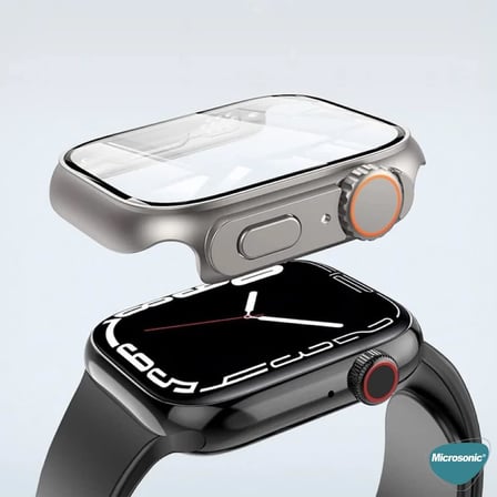 Apple Watch Series 3 38mm için Kılıf Apple Watch Ultra Dönüştürücü Ekran Koruyucu Kasa Yıldız Işığı [Watch Series 3 38mm ile Uyumlu Kılıf - Yıldız Işığı]