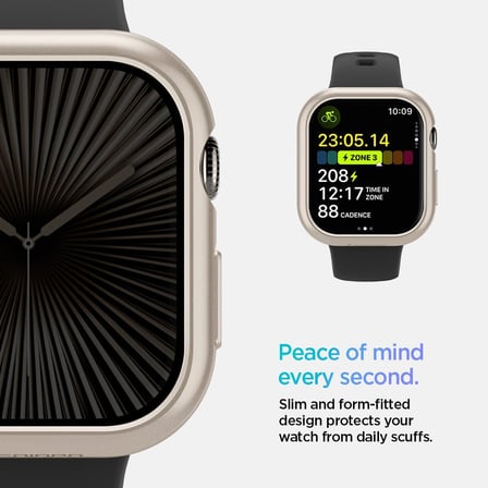 Apple Watch 42mm Seri 11/10 ile Uyumlu Kılıf Thin Fit Starlight - ACS08590