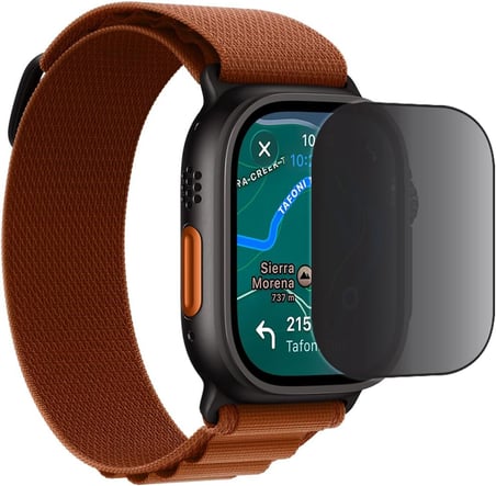 Apple Watch Ultra 3 için Privacy Gizlilik (Anti-Spy) Ekran Koruyucu (2 Adet), Mat, Parmak İzi Bırakmaz, Yandan Görünmeyi Engeller