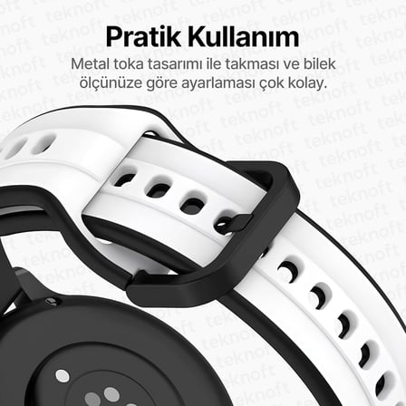 22mm ile Uyumlu Saatler için Çift Renkli Şerit Model 46mm Silikon Kordon HUAWEI Watch (GT7 Pro/GT7/GT6 Pro/GT6/GT5 Pro/GT5/GT4/Watch 4 Pro/GT3/GT3 Pro/GT2/GT2 Pro)