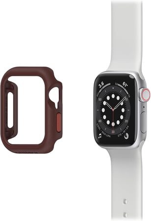 Apple Watch Series SE (2./1. nesil)/6/5/4-44 mm için Saat Tamponu, Darbeye ve Düşmeye Karşı Koruyucu, Apple Watch Uyumlu, Kahverengi