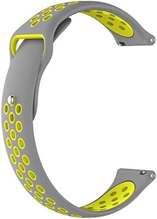 Fossil Q Gazer Delikli Spor Silikon Kordon Gri Sarı