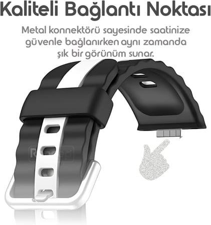 Huawei Watch Fit 4/4 Pro/Fit 3 ile Uyumlu Dual Color Loop Silikon Kordon Premium Yumuşaklıkta Bileği Rahatsız Etmeyen Deformasyona Dayanıklı Çift Renk Yedek Fit 4 Kayışı