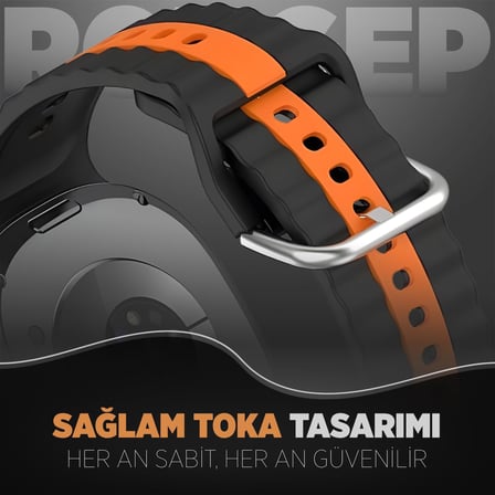 [Motion Loop] Samsung Galaxy Watch 9/8 44mm/40mm/Classic 46mm ile Uyumlu Kordon Çift Renkli Silikon Samsung Watch 9 44mm Kordonu Premium Yumuşaklıkta Galaxy Watch 9 Kordon