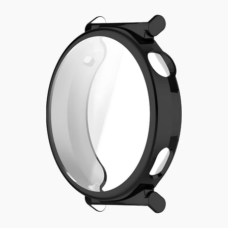 Huawei Watch GT5 Pro 42mm için Saati Tam Saran TPU Ekran Koruyuculu Çizilme ve Darbelere Karşı Koruma Sağlayan Dokunmatik Etkilemeyen Silikon Kılıf (Siyah, GT5 Pro 42mm)