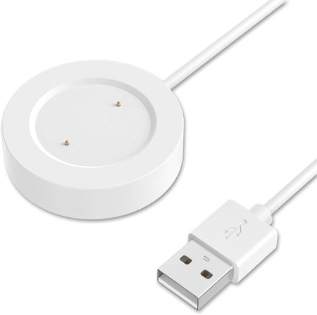 Xiaomi Watch Color 2 ile uyumlu Akıllı Saat için Manyetik Usb Şarj Kablosu Watch Color 2 ile uyumlu Kablo (Beyaz)