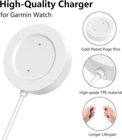 Xiaomi Watch Color 2 ile uyumlu Akıllı Saat için Manyetik Usb Şarj Kablosu Watch Color 2 ile uyumlu Kablo (Beyaz)
