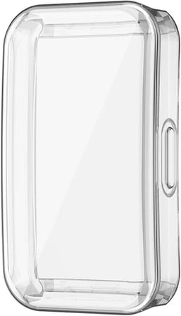 Samsung Galaxy Fit3 ile uyumlu Silikon Kasa Ekran Koruyucu 360 Tam Kapatan Çerceve PC Kasa Koruma Silikon Çerçeve (Siyah)